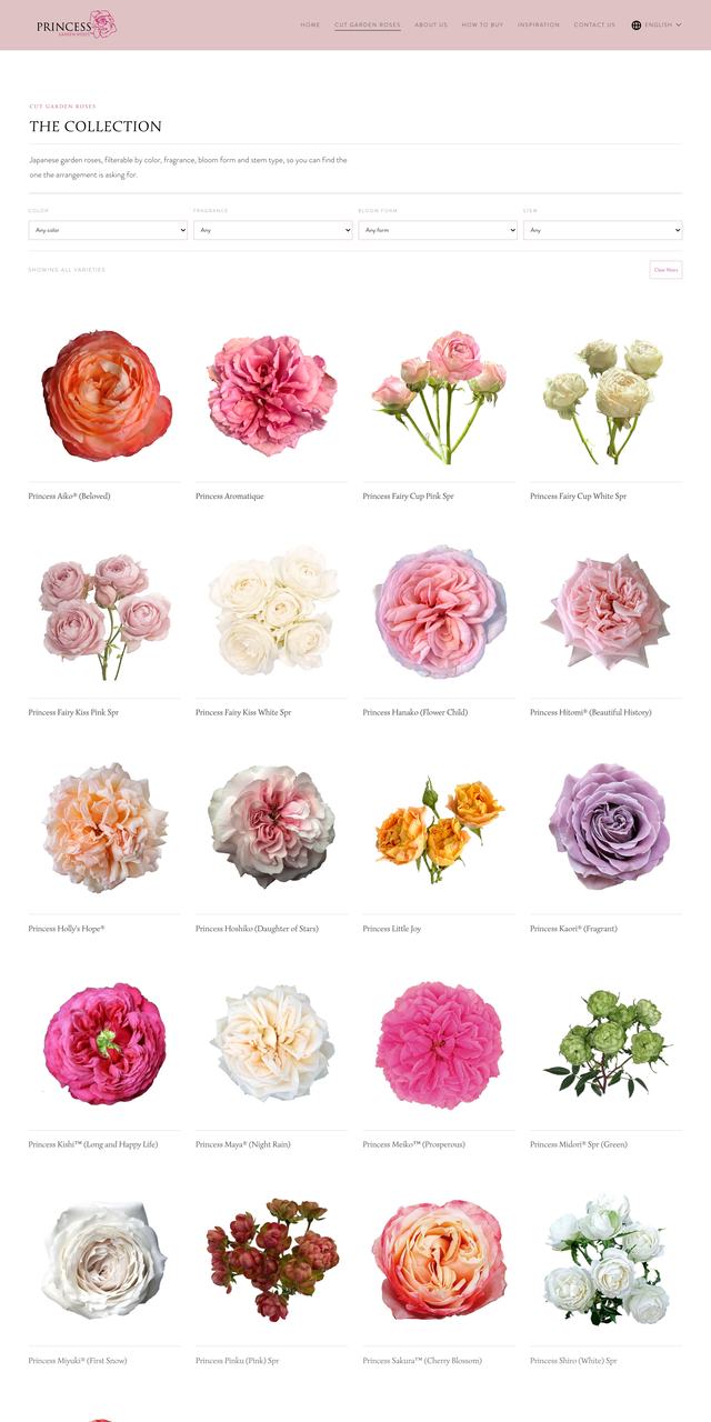 Princess Garden Roses Garden roses page, current site