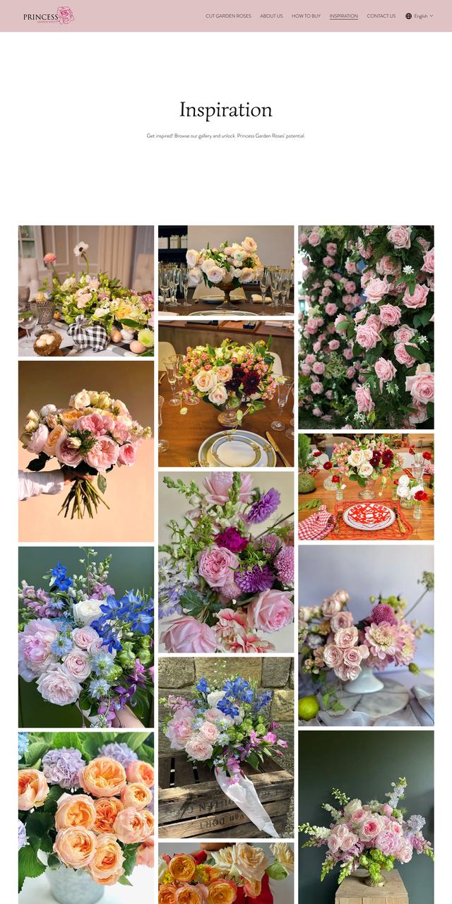 Princess Garden Roses Inspiration page, previous build