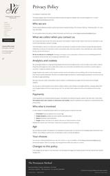 The Permanent Method Privacy page